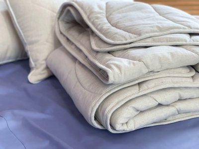 одеяло pellavas (200 × 220, лен, 250 гр/м2, 45% лен 55%хлопок)