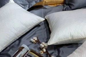 подушка comfort balance (50 × 70, инновационные шарики air soft, 100 % хлопок, жаккардовый сатин 135гр./м2)
